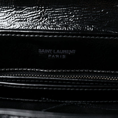 Saint Laurent Patent Y Quilted Monogram Toy Loulou Crossbody Bag Black 8 of 13