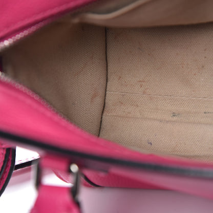Alexander McQueen Grainy Calfskin Mini Padlock Zip Satchel Pink 9 of 23