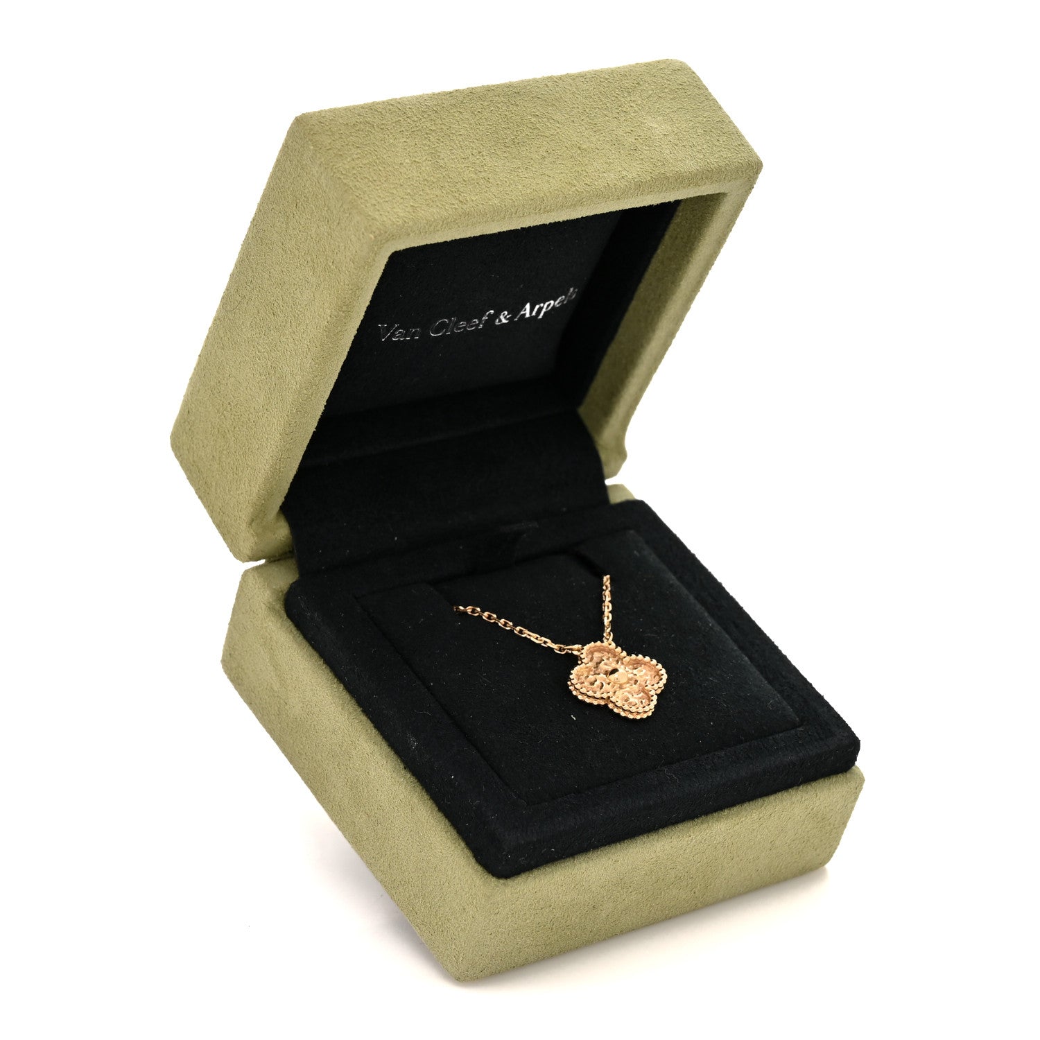 Van Cleef & Arpels 18K Yellow Gold Vintage Alhambra Pendant Necklace 6 of 6