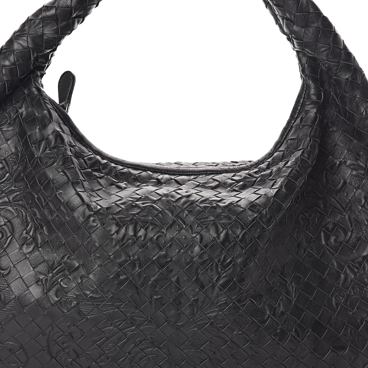 Bottega Veneta Nappa Intrecciato Embossed Medium Veneta Hobo Black 7 of 9