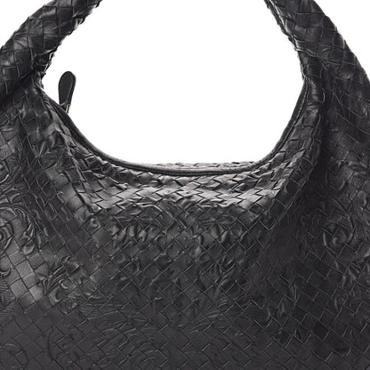 Bottega Veneta Nappa Intrecciato Embossed Medium Veneta Hobo Black 7 of 9