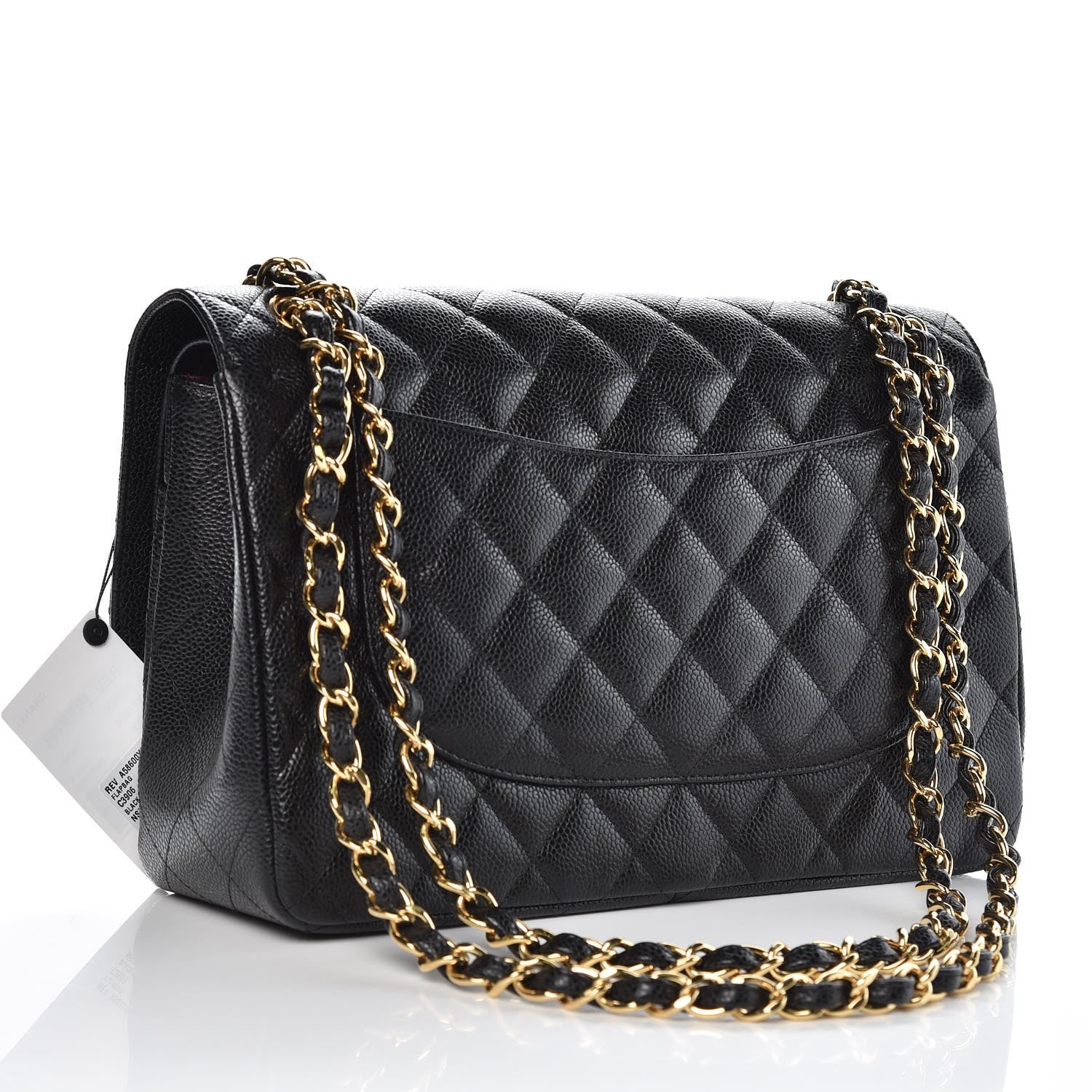 Chanel Caviar Quilted Jumbo Double Flap Black 3 of 8