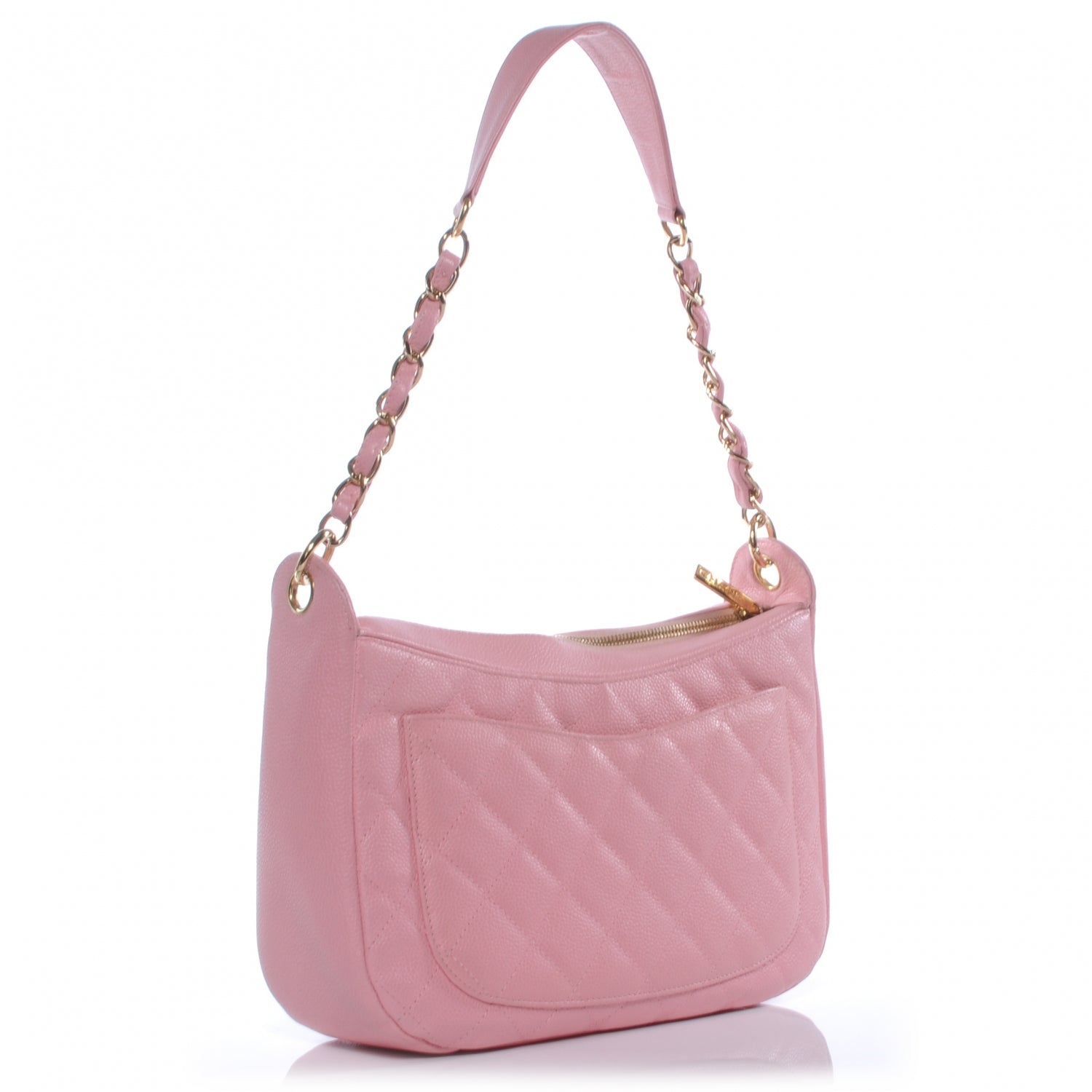 Chanel Caviar Quilted Hobo Pink 3 of 7