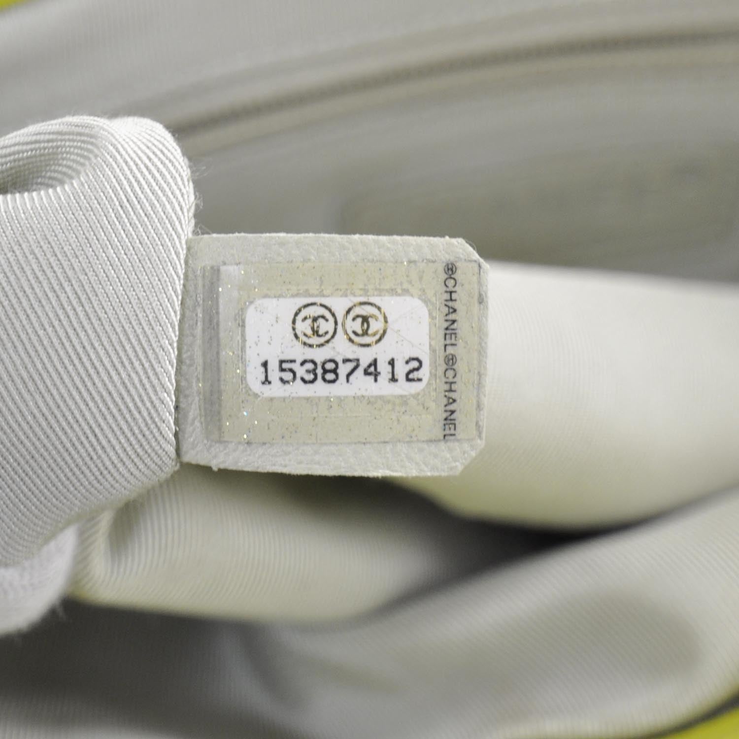 Chanel Lambskin Chain Around Medium Messenger Yellow 12C 7 of 10