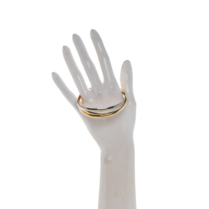 Cartier 18K Pink Yellow White Gold Trinity Bangle 2 of 4