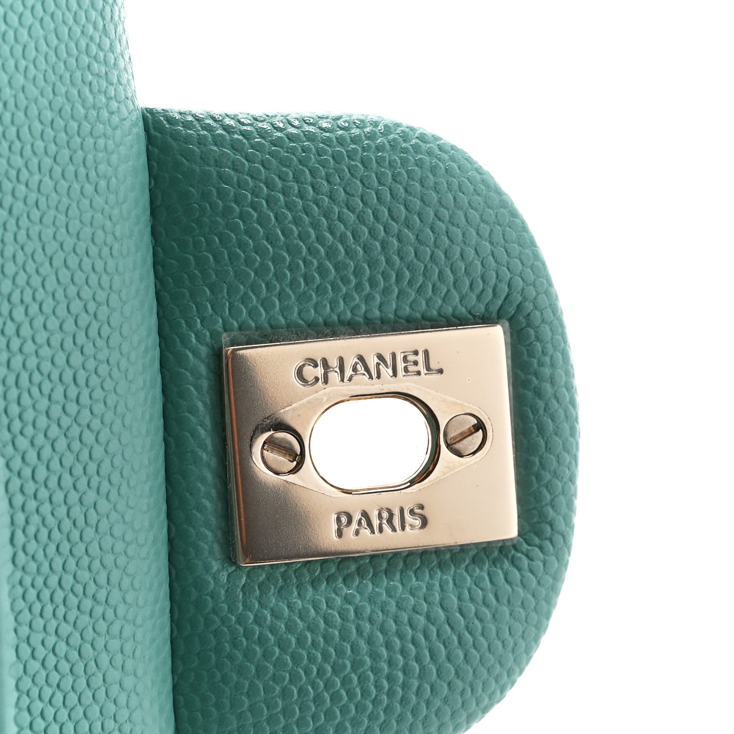 Chanel Caviar Quilted Small Double Flap Light Green 7 of 12