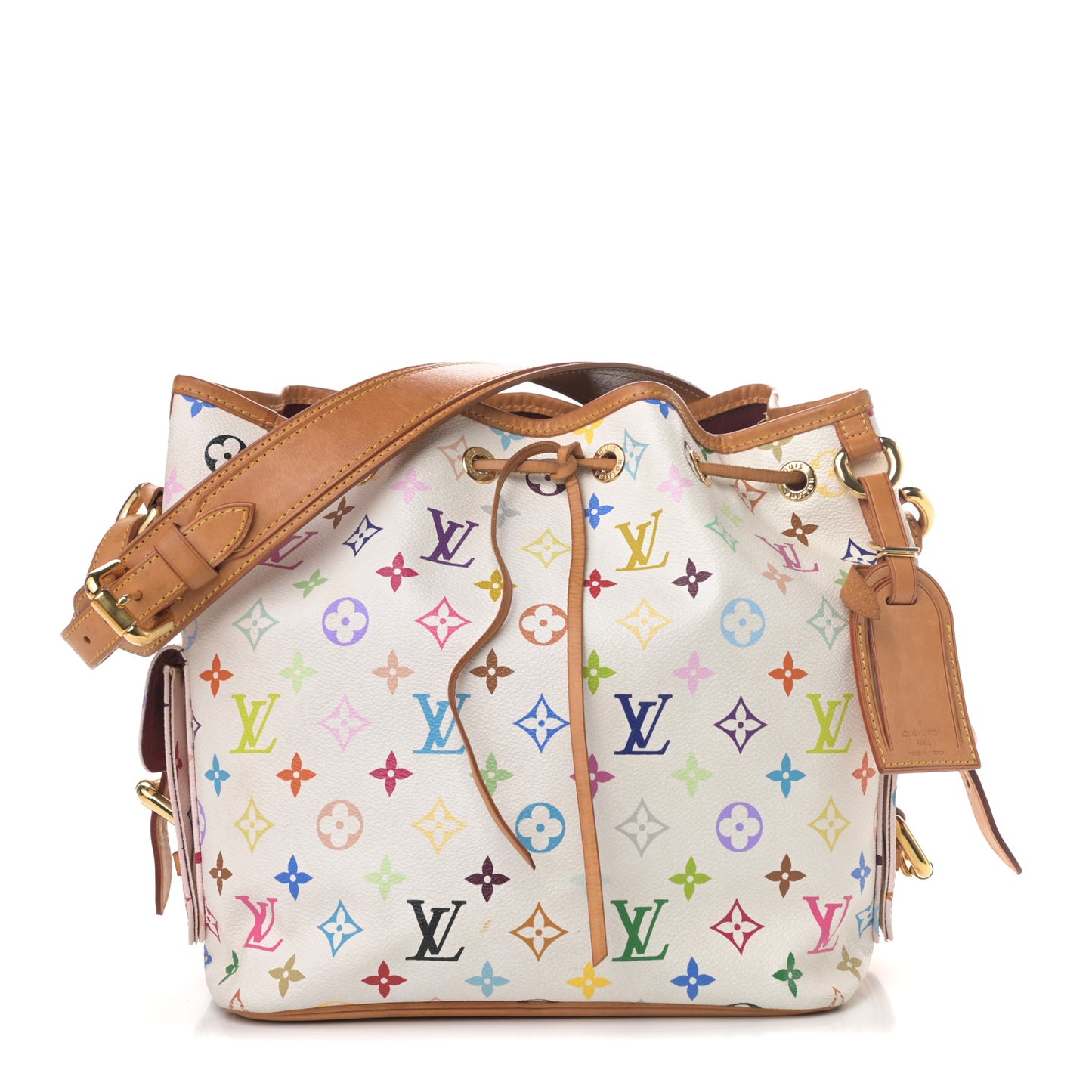 Monogram Multicolor Petit Noe White