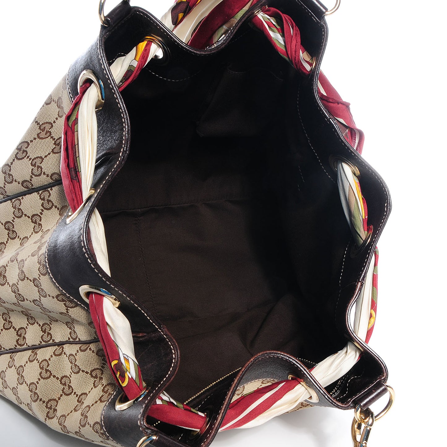 Monogram Large Positano Tote Brown