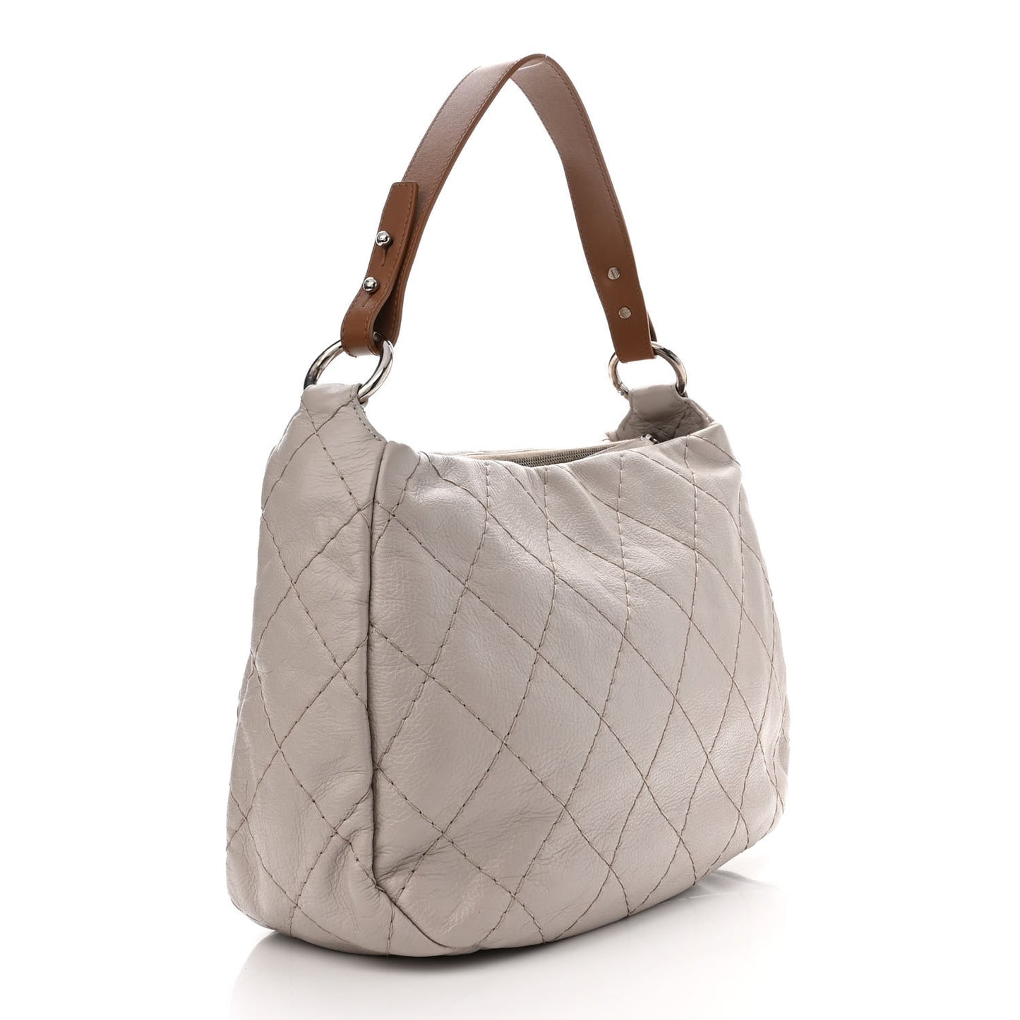Glazed Calfskin On The Road Hobo Beige