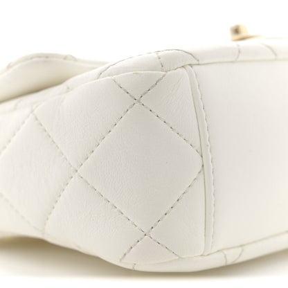Chanel Shiny Lambskin Quilted Mini Flap White 9 of 13