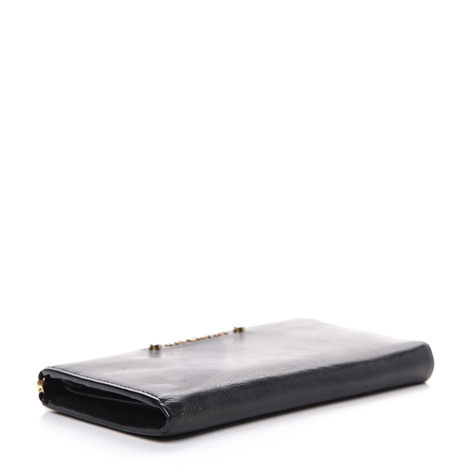 Givenchy Sugar Goatskin Studded Pandora Half Zip Long Wallet Black 3 of 8