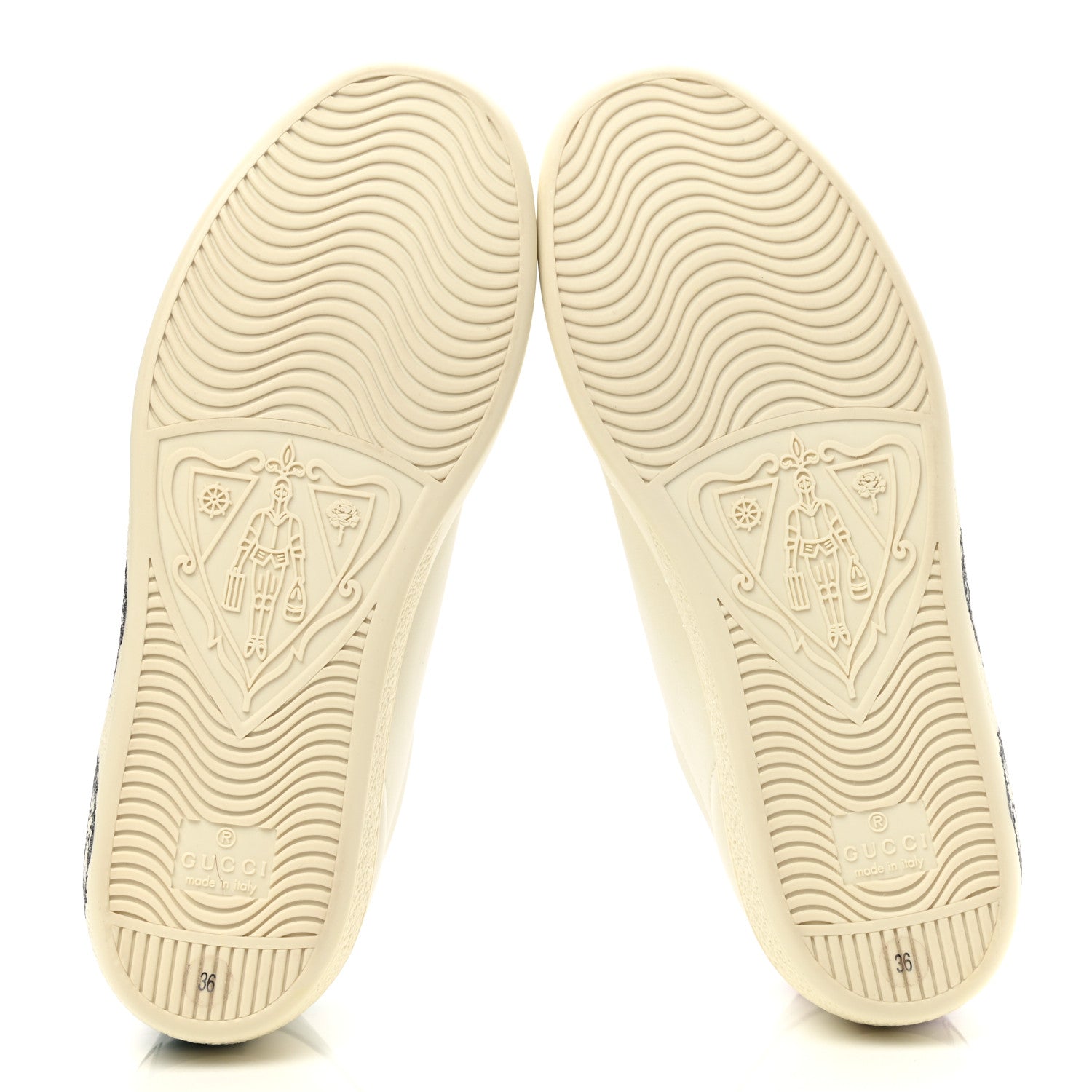 Gucci Calfskin Mystic Cat Print Womens Ace Sneakers 36 White 6 of 10