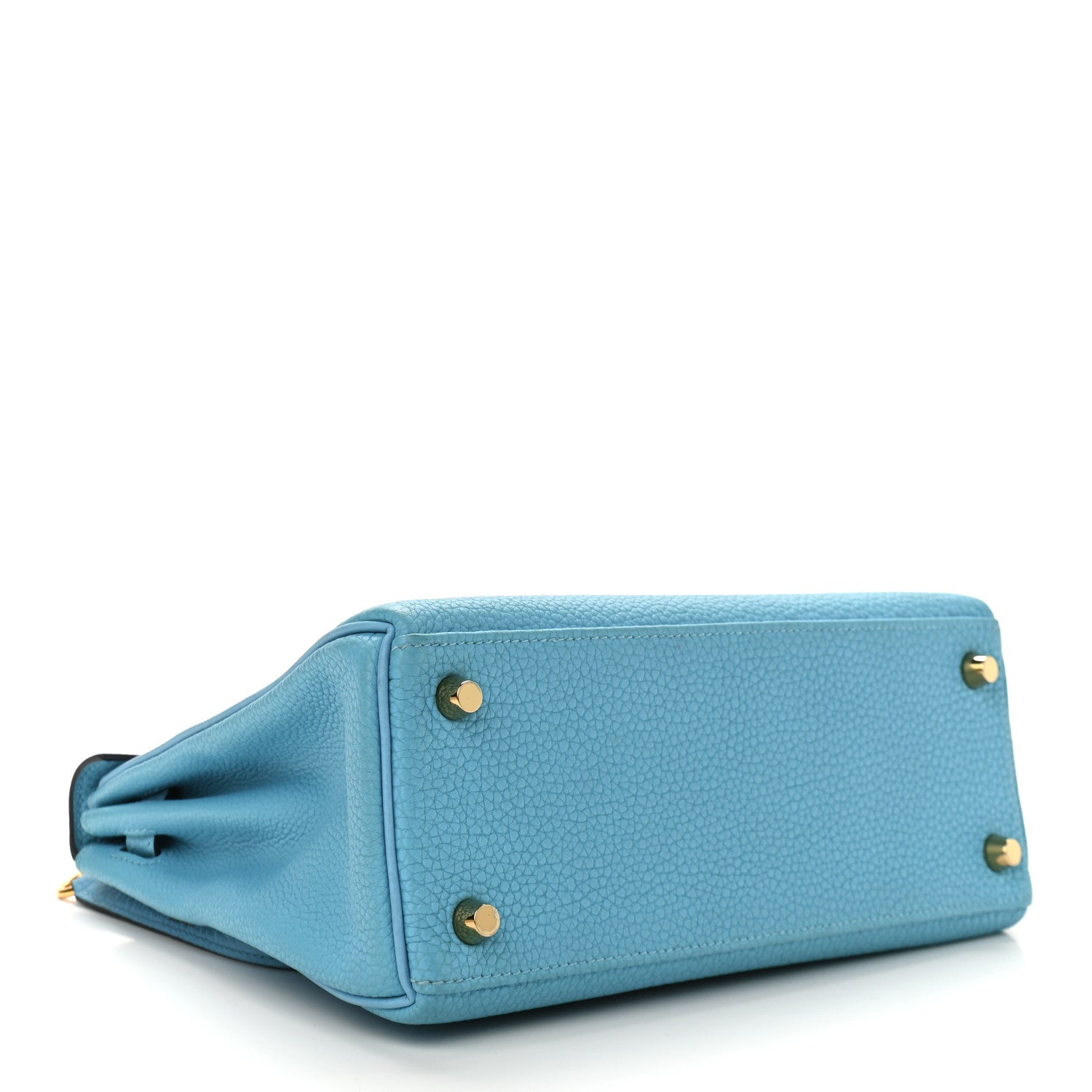 Hermes Togo Kelly Retourne 25 Bleu Du Nord 4 of 10