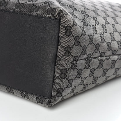 Gucci Metallic Monogram XL Shopper Tote Black 9 of 11