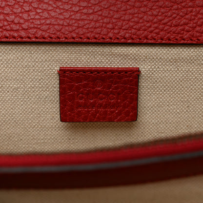 Gucci Dollar Calfskin Swarovski Crystal Small Dionysus Shoulder Bag Hibiscus Red 7 of 11