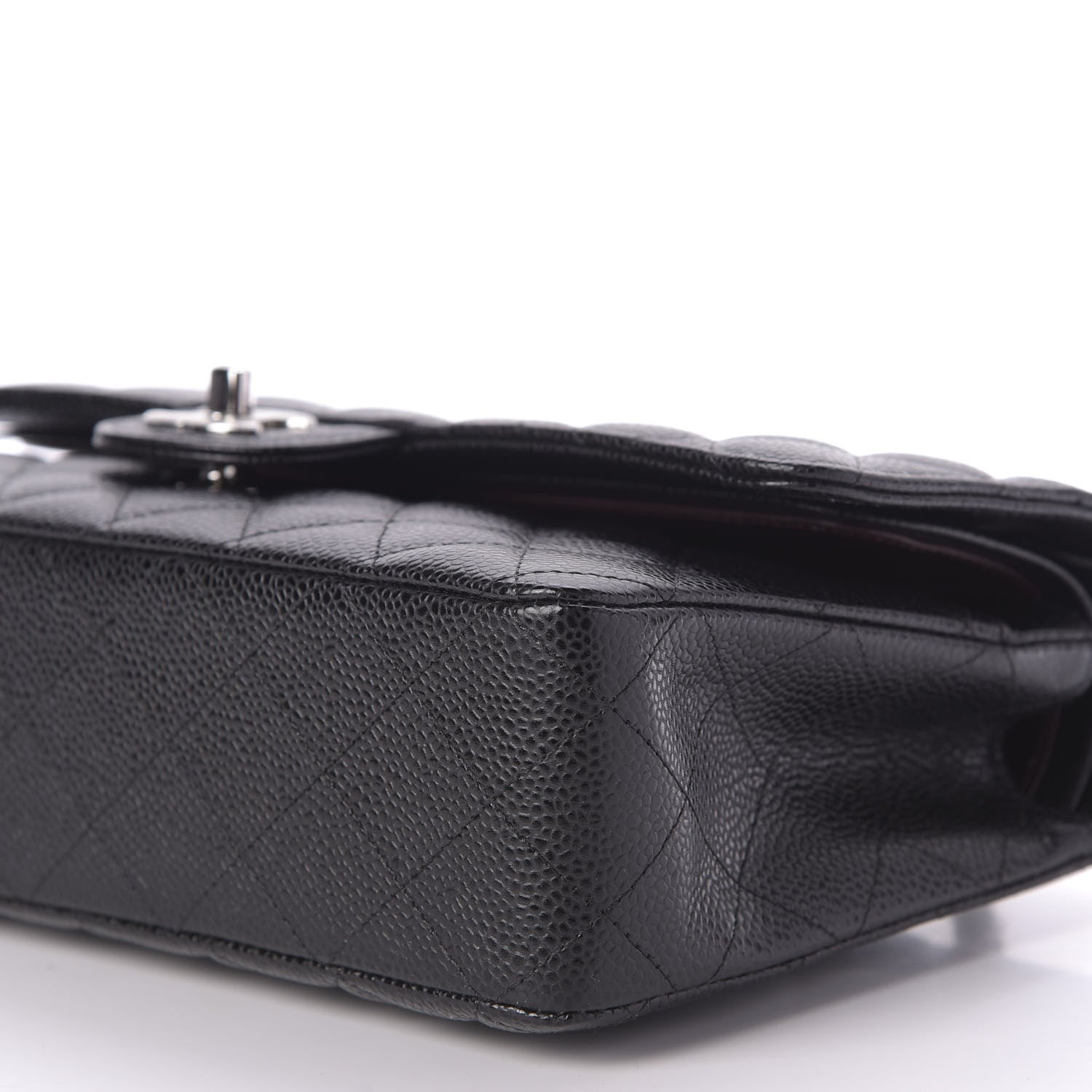 Chanel Caviar Quilted Medium Double Flap Black 7 of 9
