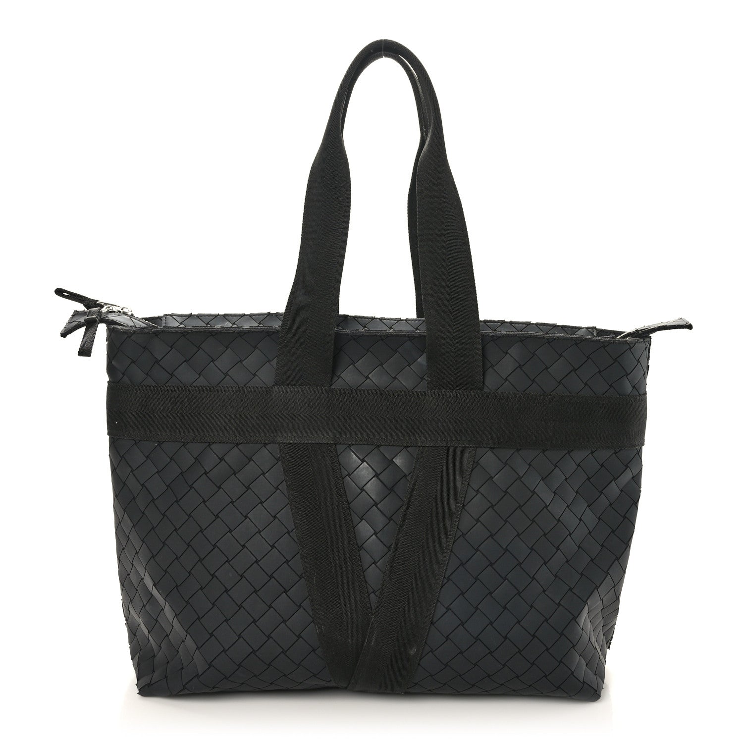 Bottega Veneta Intrecciato Rubber Tote Black 1 of 9