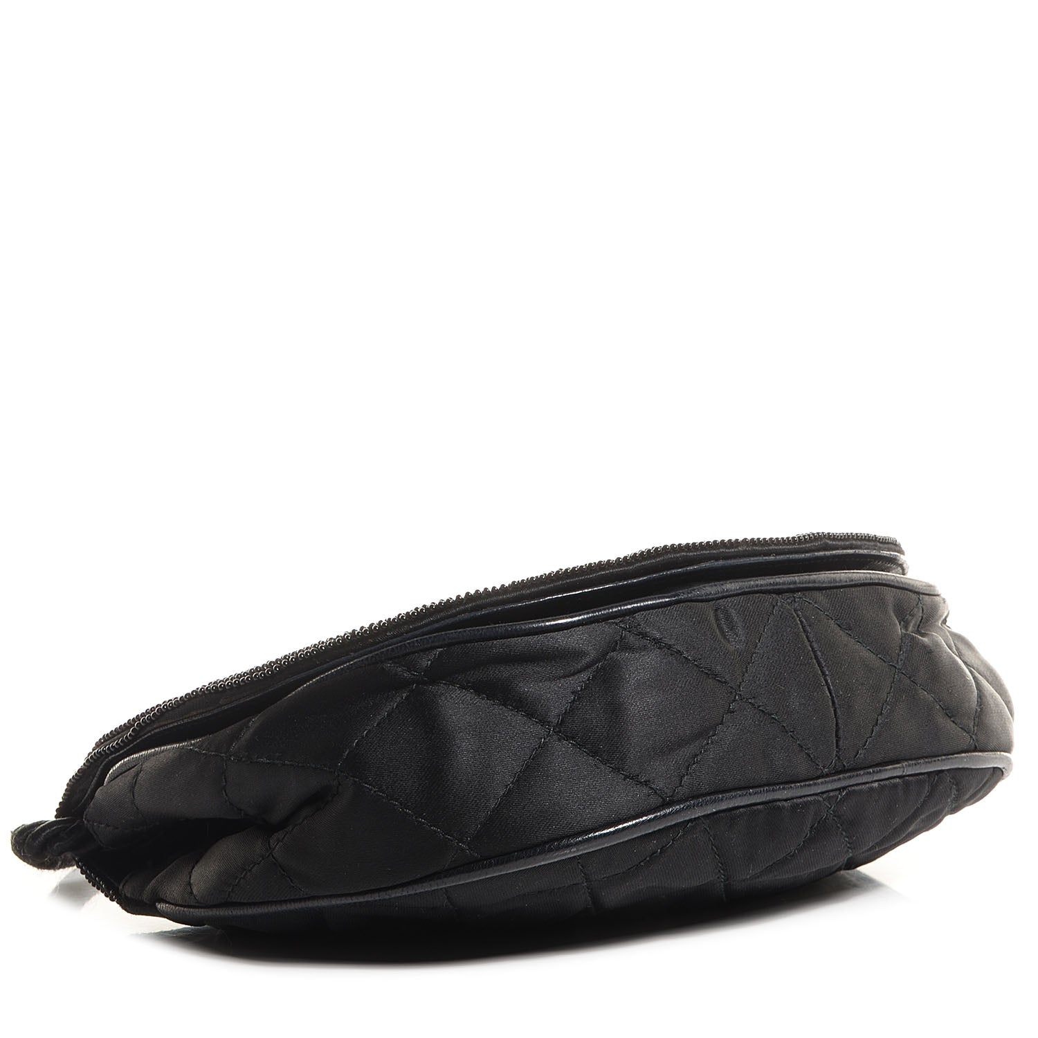 Chanel Satin Beaded Evening Bag Black 4 of 9