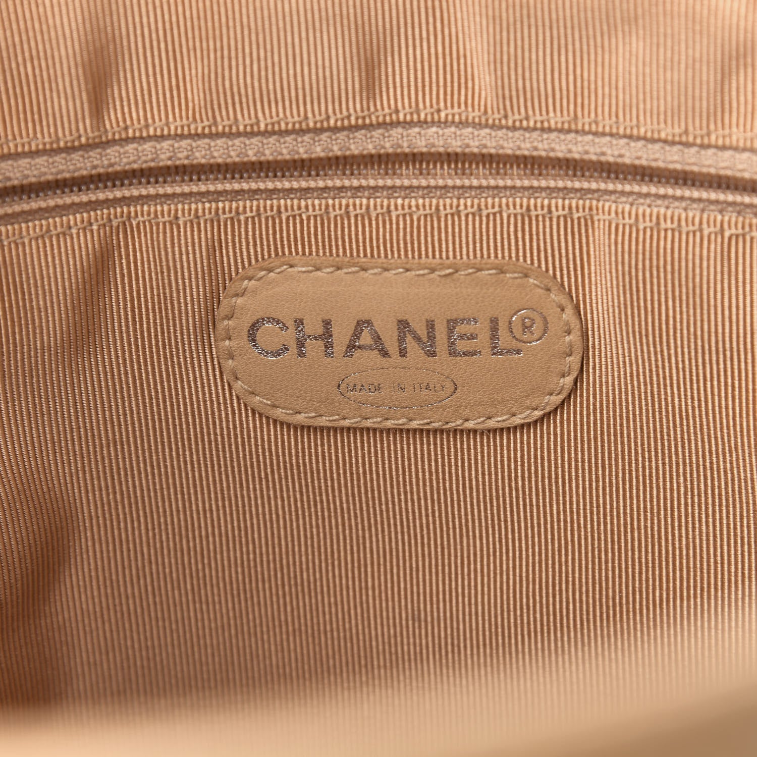 Chanel Caviar CC Shoulder Bag Beige 6 of 10