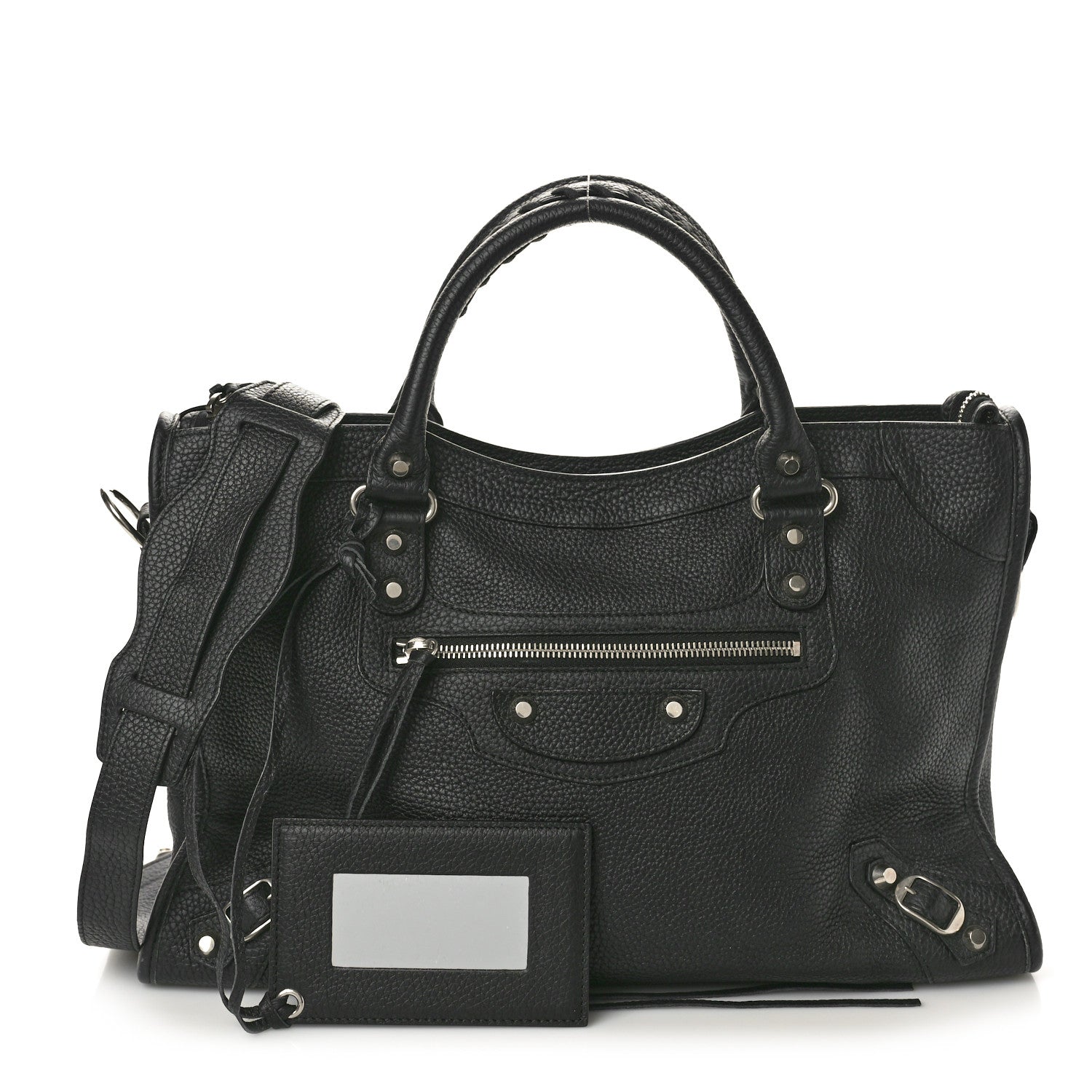 Balenciaga Vibrato Calfskin Classic Silver Hardware City Black 3 of 11