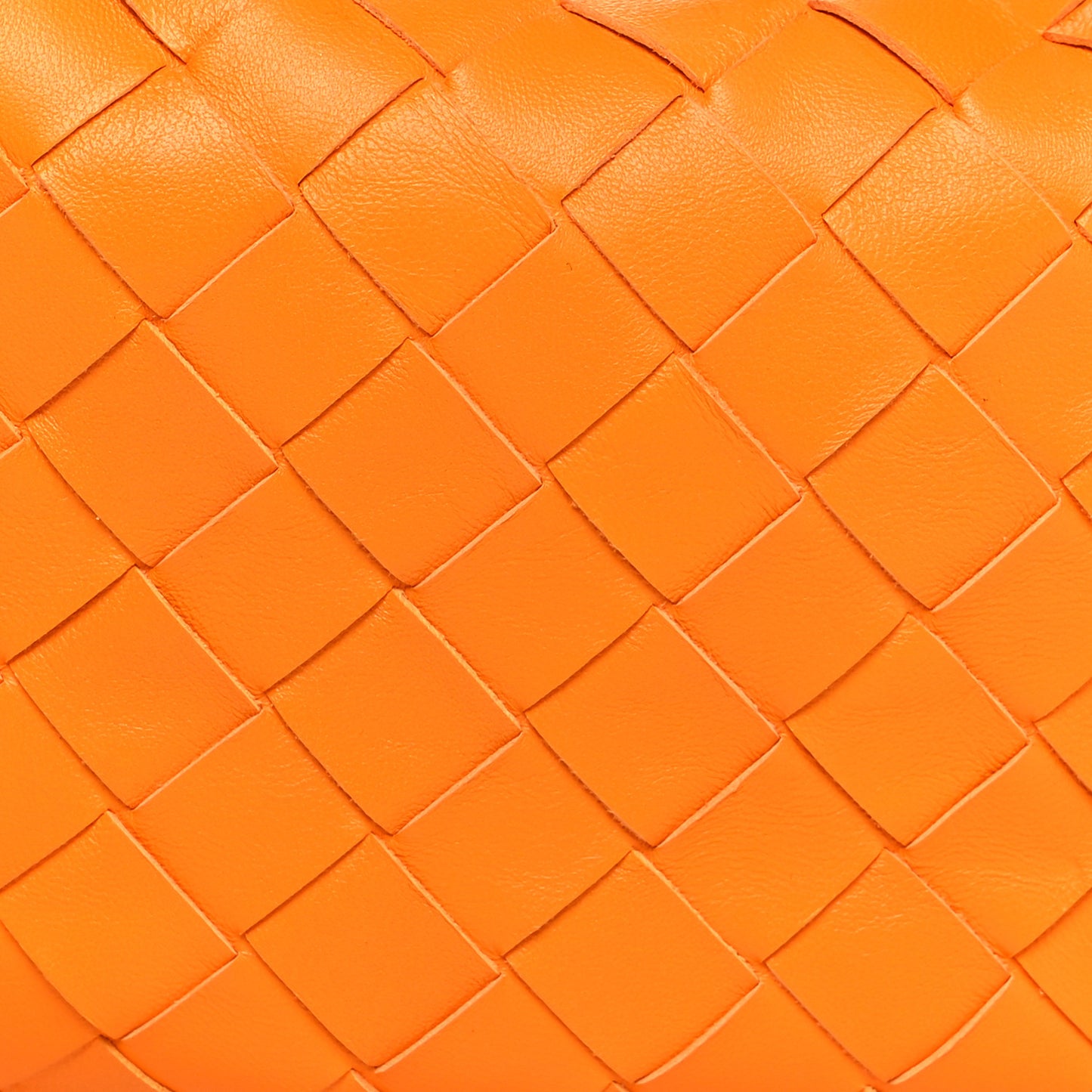 Nappa Intrecciato Mini Jodie Tangerine