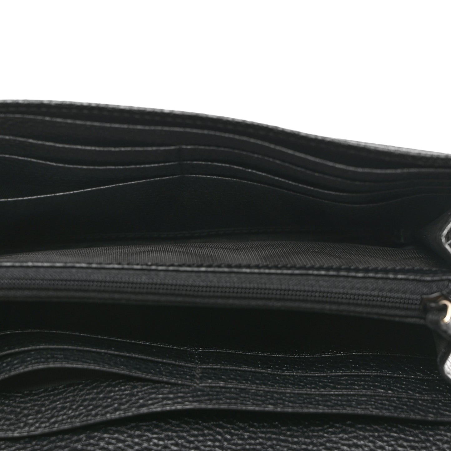 Pebbled Calfskin Large Soho Continental Wallet Black