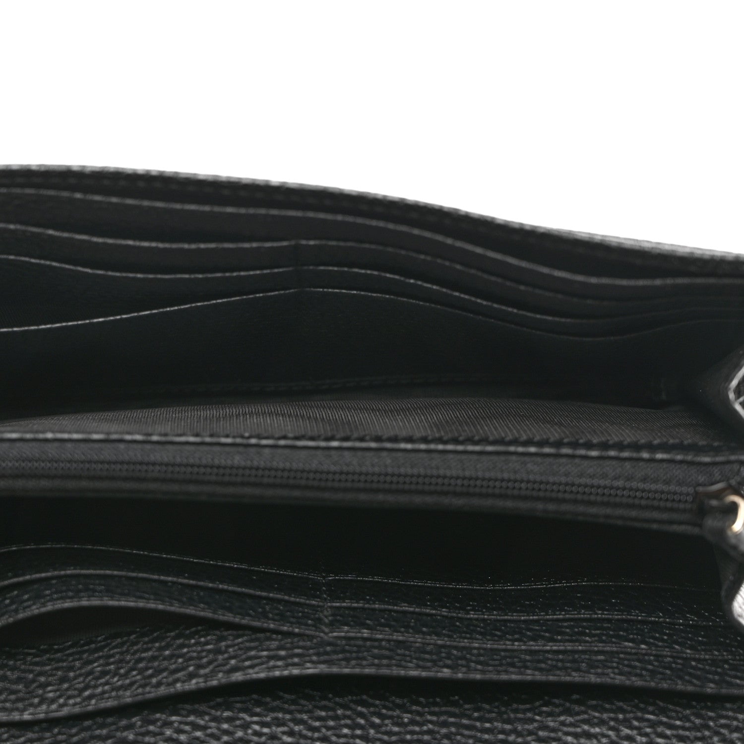 Gucci Pebbled Calfskin Large Soho Continental Wallet Black 5 of 7