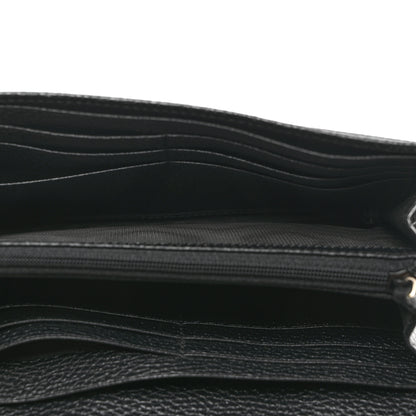 Gucci Pebbled Calfskin Large Soho Continental Wallet Black 5 of 7