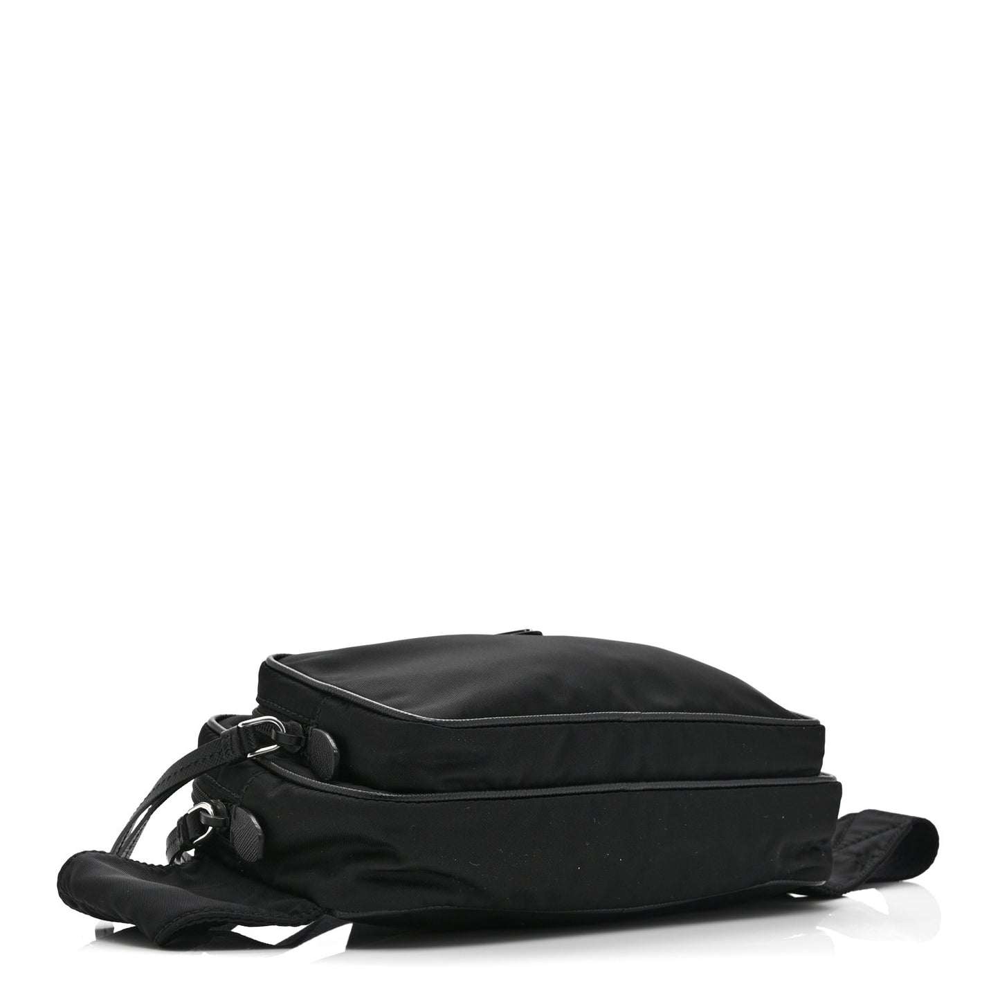 Re-Nylon Saffiano Belt Bag L Black