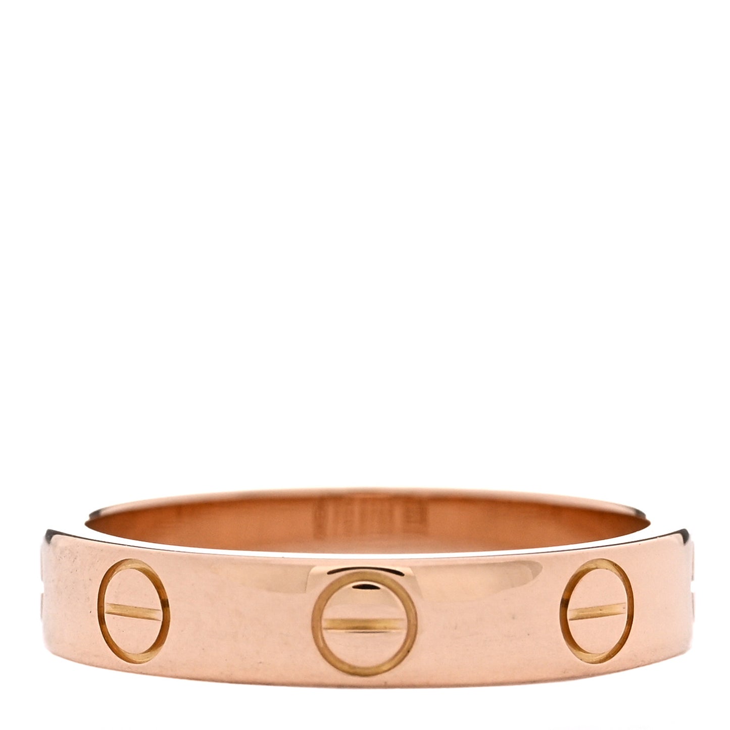 18K Pink Gold 3.5mm LOVE Wedding Band Ring 49 4.75
