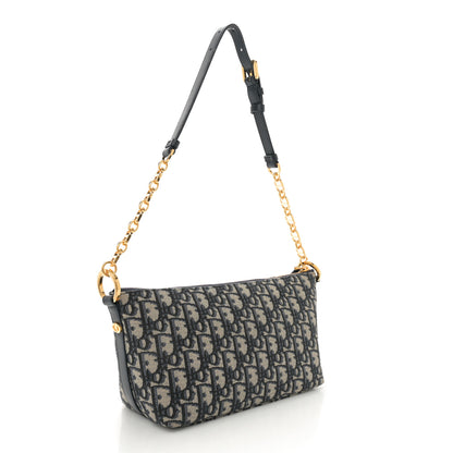 Christian Dior Oblique DiorStar Hobo Bag Blue 3 of 12