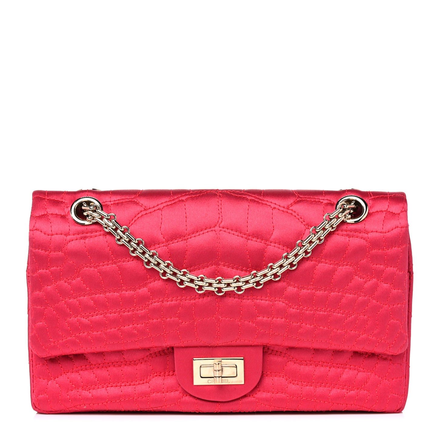 Satin Coco's Croc 2.55 Reissue 225 Flap Pink