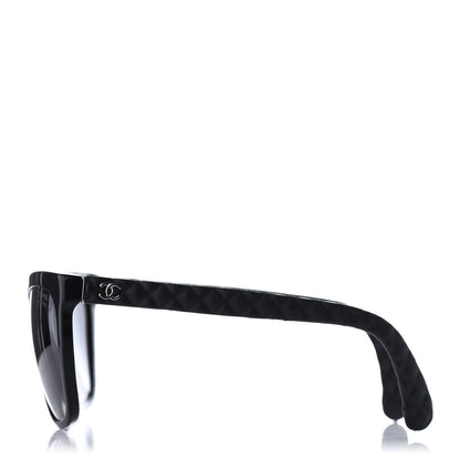Chanel Acetate Quilted Polarized Butterfly CC Sunglasses 5288-Q Black 3 of 11