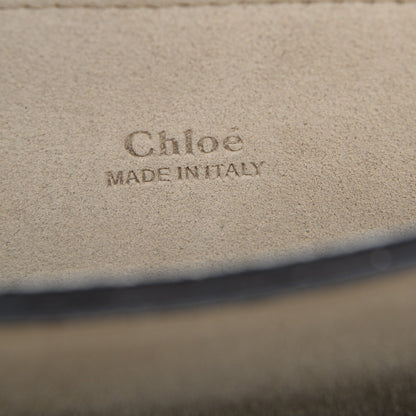 Chloe Suede Calfskin Patchwork Medium Faye Shoulder Bag Tobacco 7 of 7