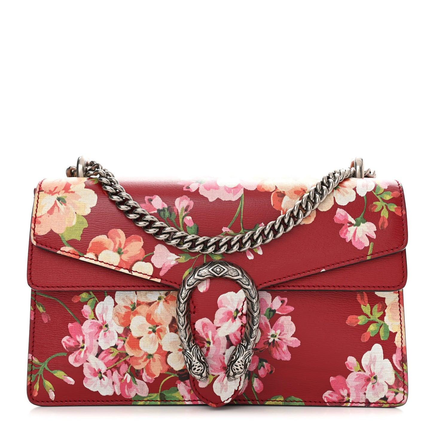Calfskin Blooms Print Small Dionysus Shoulder Bag Romantic Cherry Multicolor