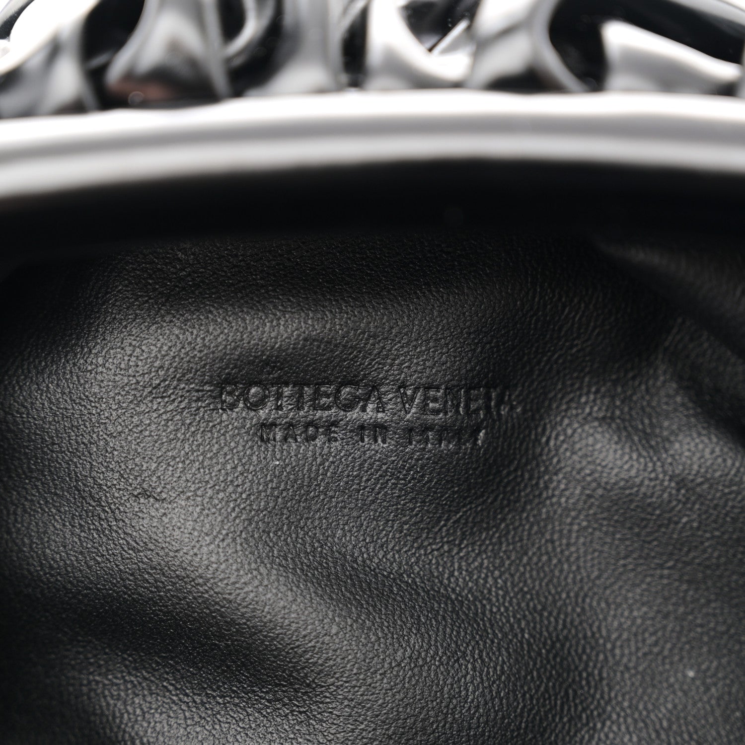 Bottega Veneta Brushed Calfskin The Mini Pouch Black 6 of 10