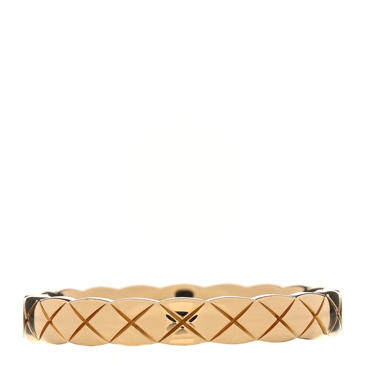 Chanel 18K Yellow Gold Mini Coco Crush Ring 58 8.5 3 of 5