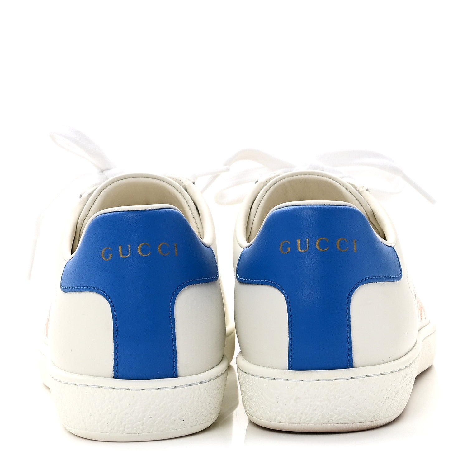 Gucci X DISNEY Calfskin Miro Soft Donald Duck Womens Ace Sneakers 37 White Bright Splash 6 of 10