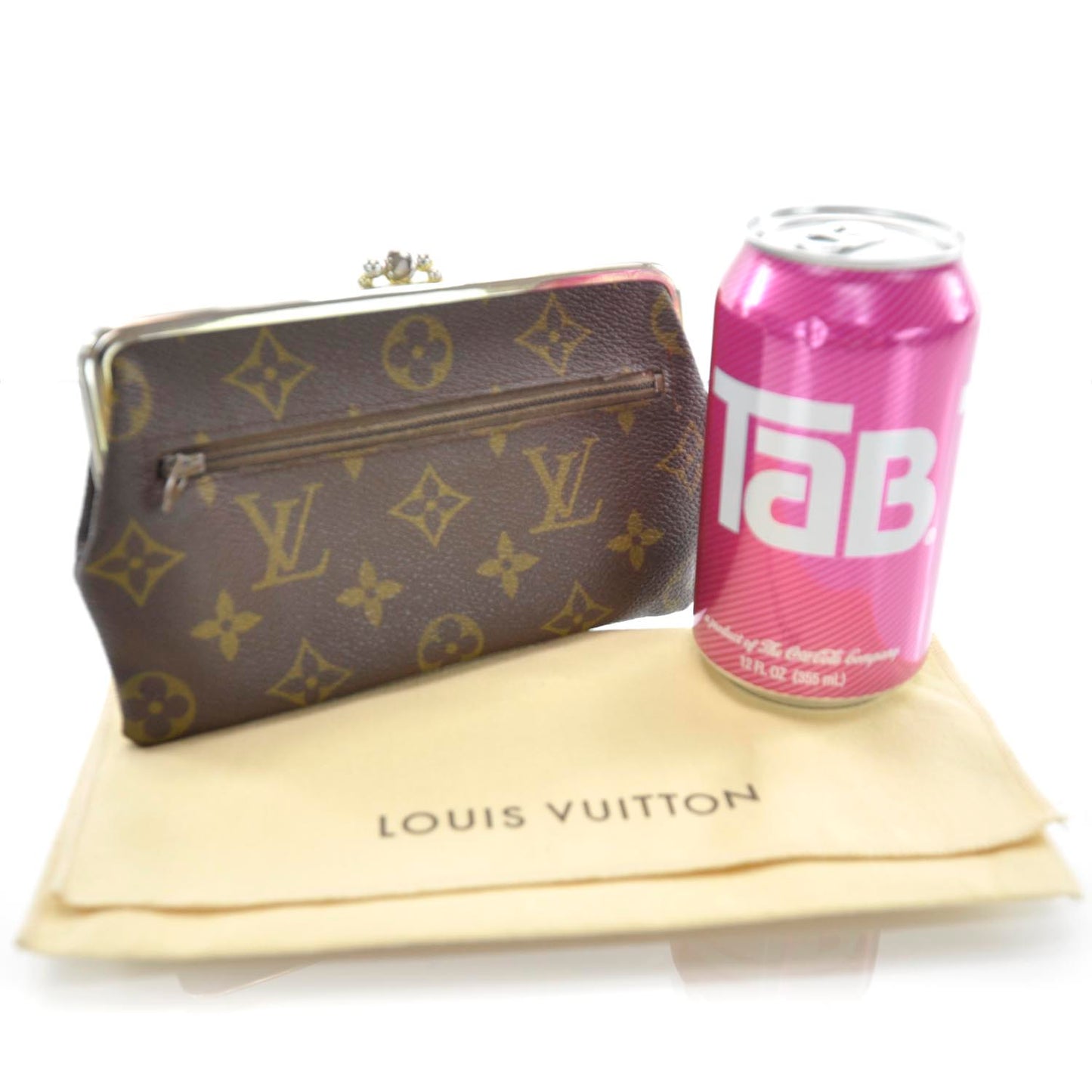 Monogram Kisslock Coin Purse