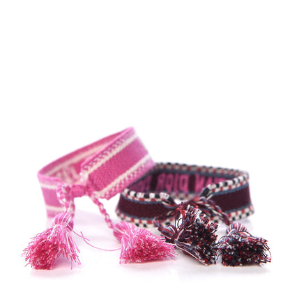 Christian Dior Woven Cotton J'Adior Friendship Bracelet Set Beige Multicolor 4 of 6