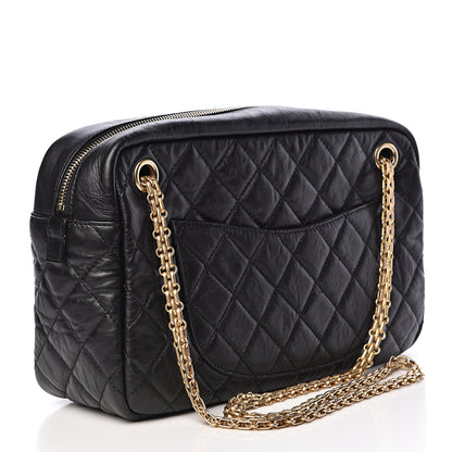 Chanel Aged Calfskin Quilted Medium Reissue Camera Case Black 3 of 11