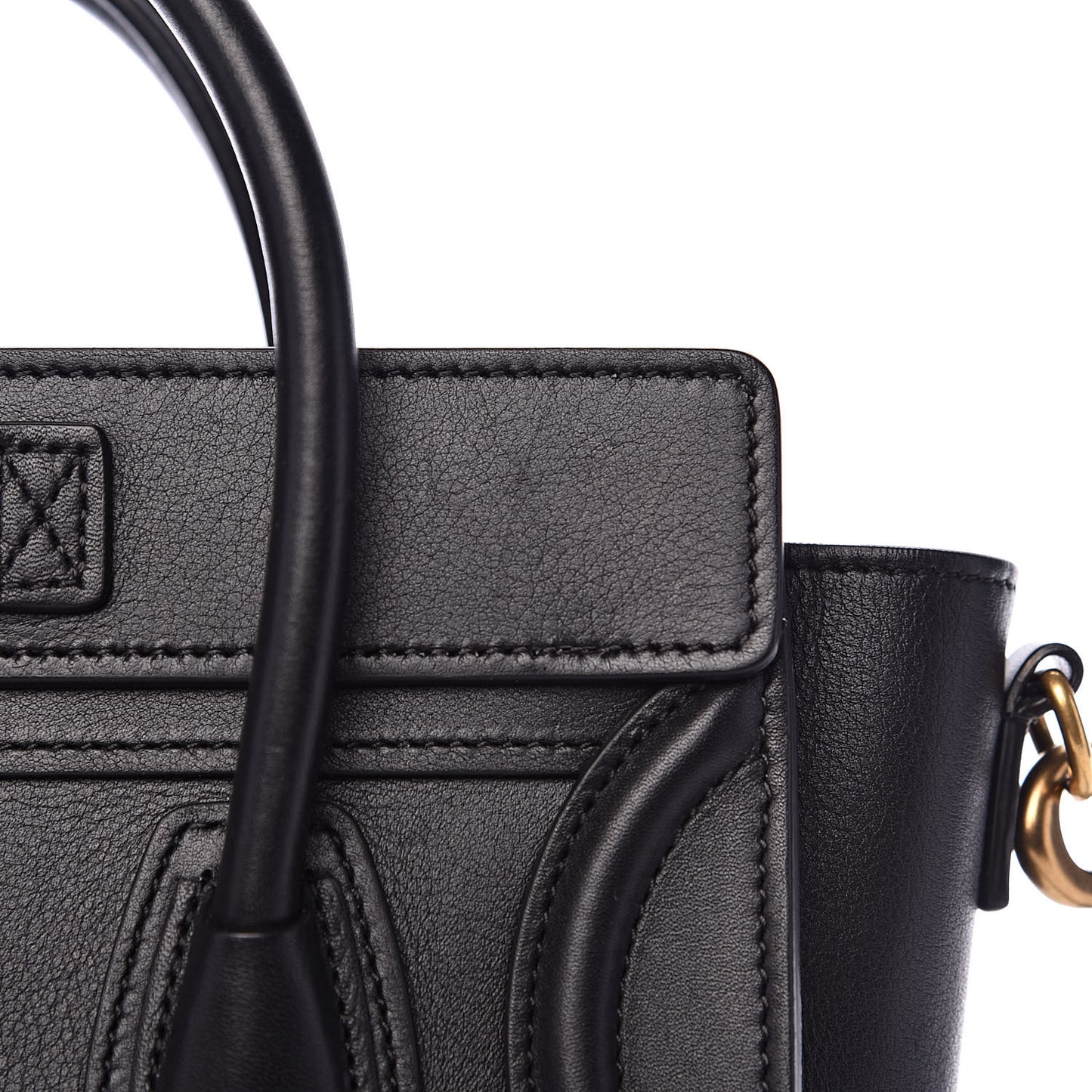 Smooth Calfskin Nano Luggage Black