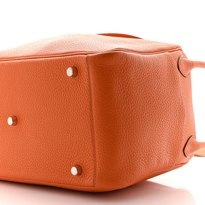 Hermes Taurillon Clemence Lindy 26 Orange 10 of 10