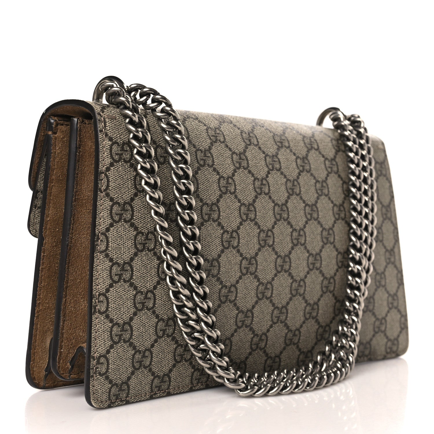 Gucci GG Supreme Monogram Small Dionysus Shoulder Bag Taupe 2 of 8