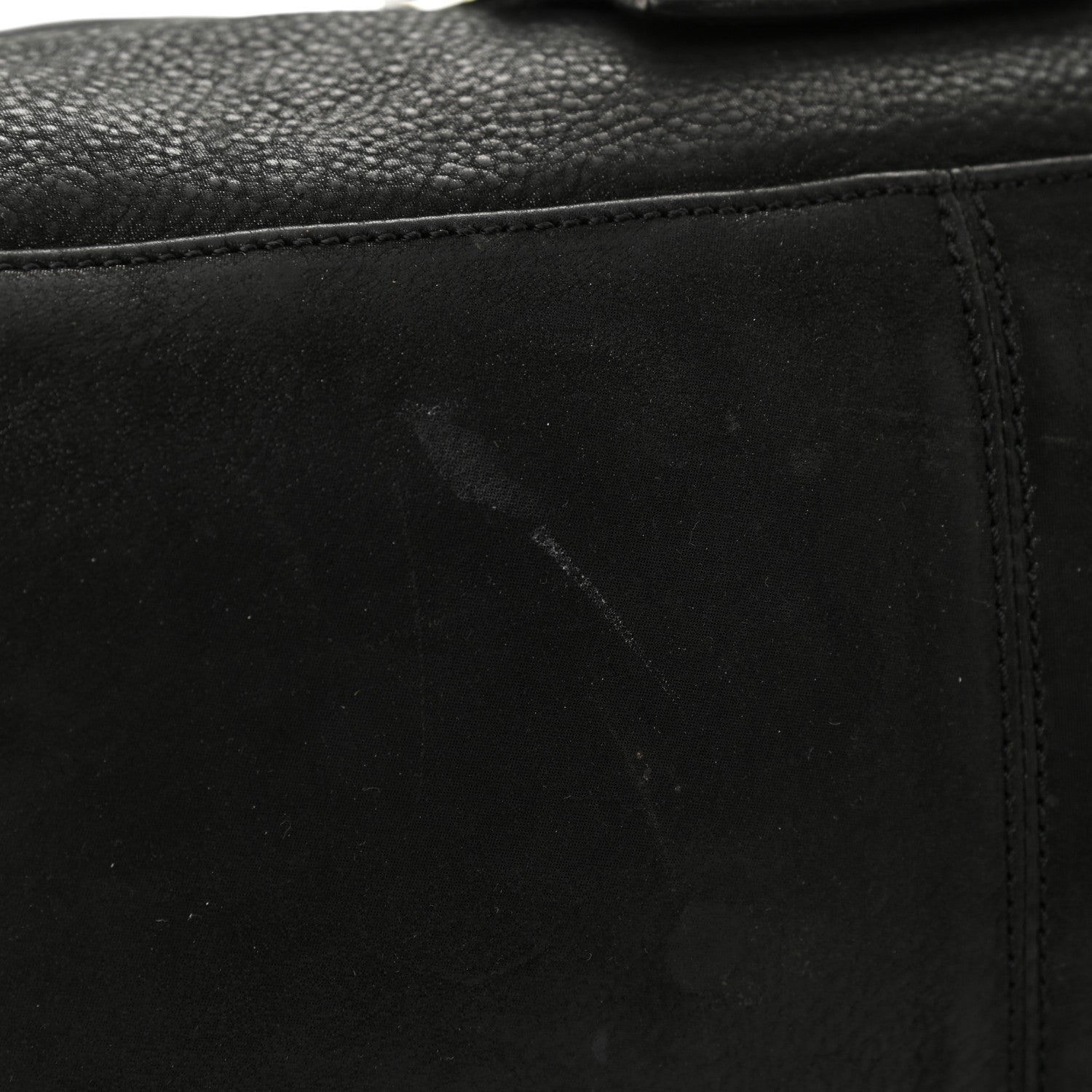 Fendi Vitello Savana Big Mama Baguette Black Tartaruga Natural 13 of 15