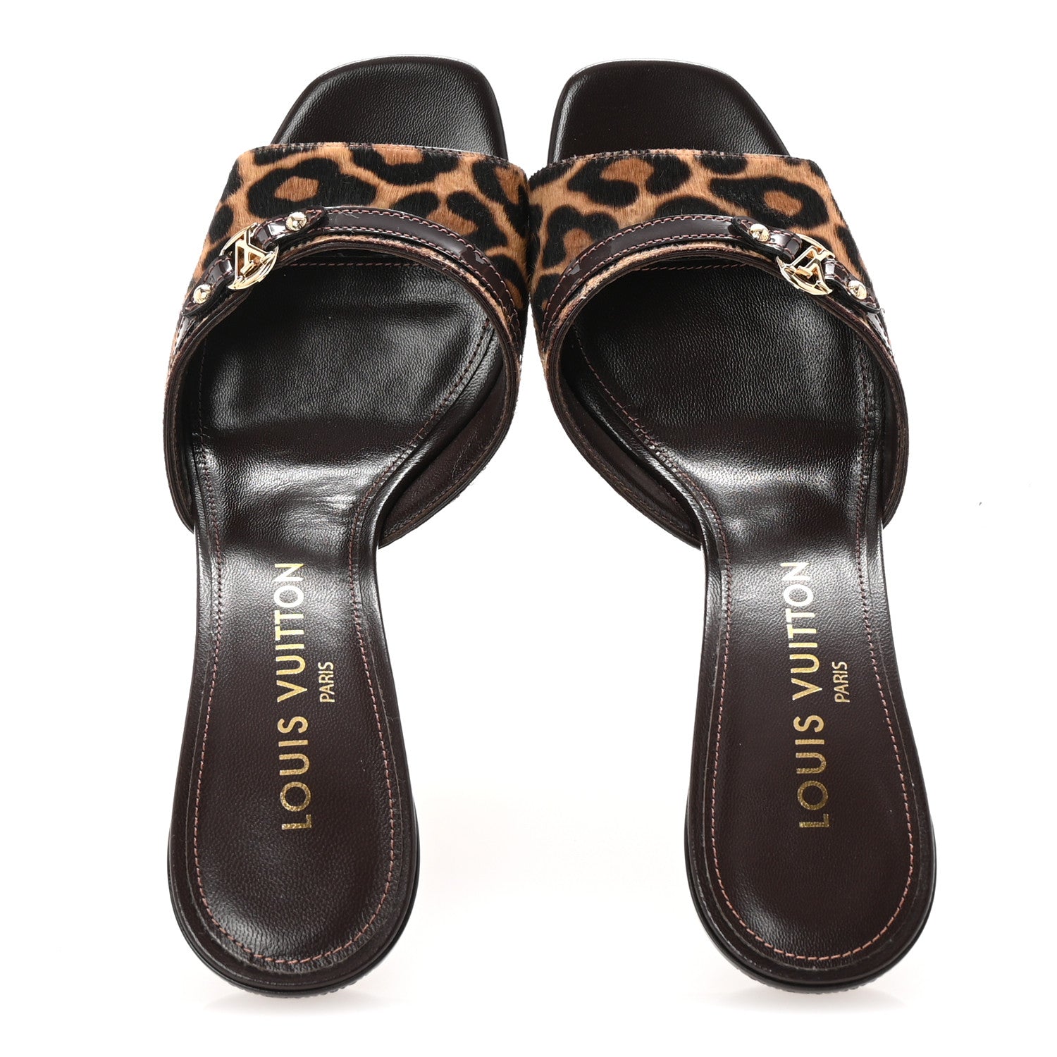 Louis Vuitton Calf Hair 6AM Mules 38 Leopard 2 of 9