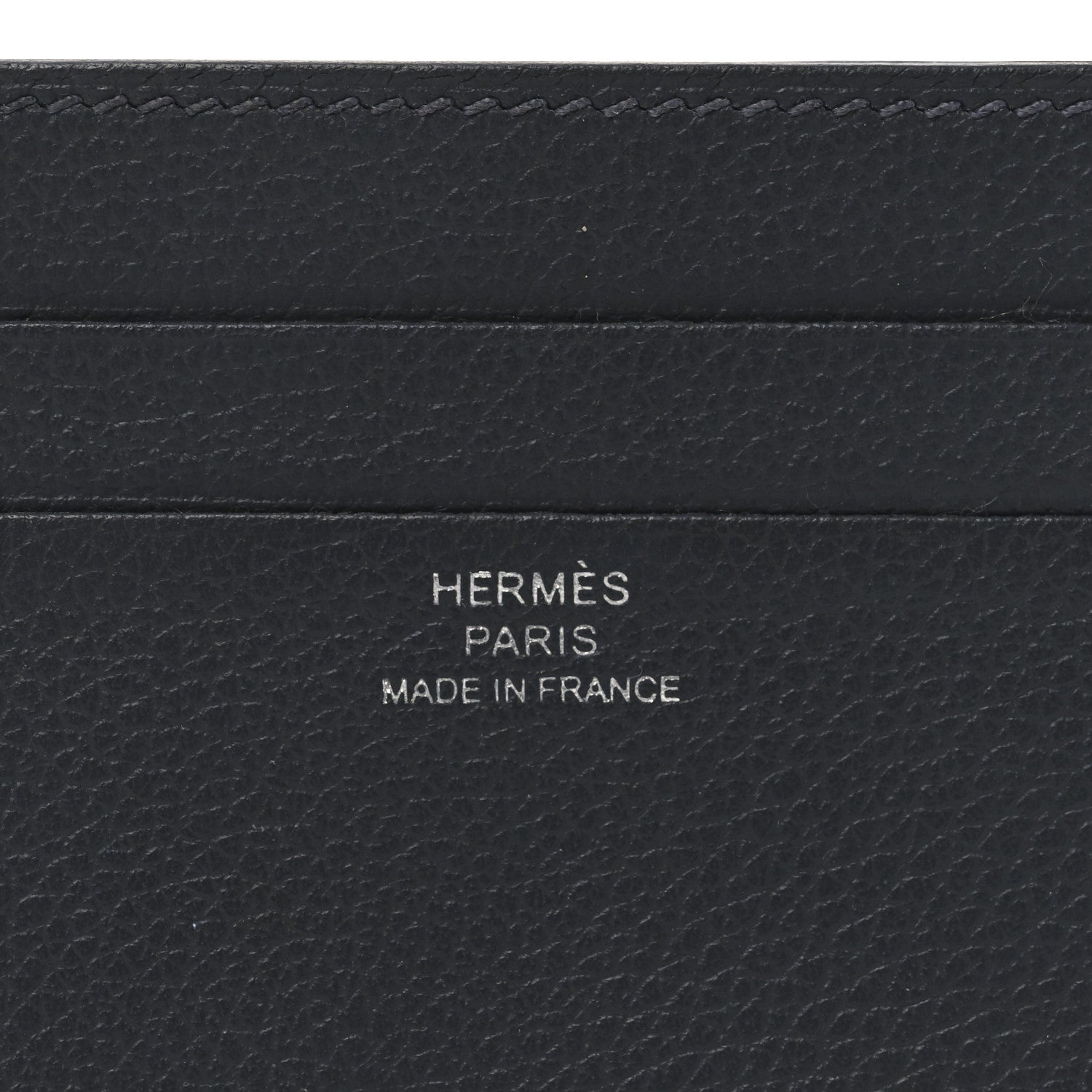 Hermes Evercolor Citizen Twill Card Case Gris Meyer 1755036
