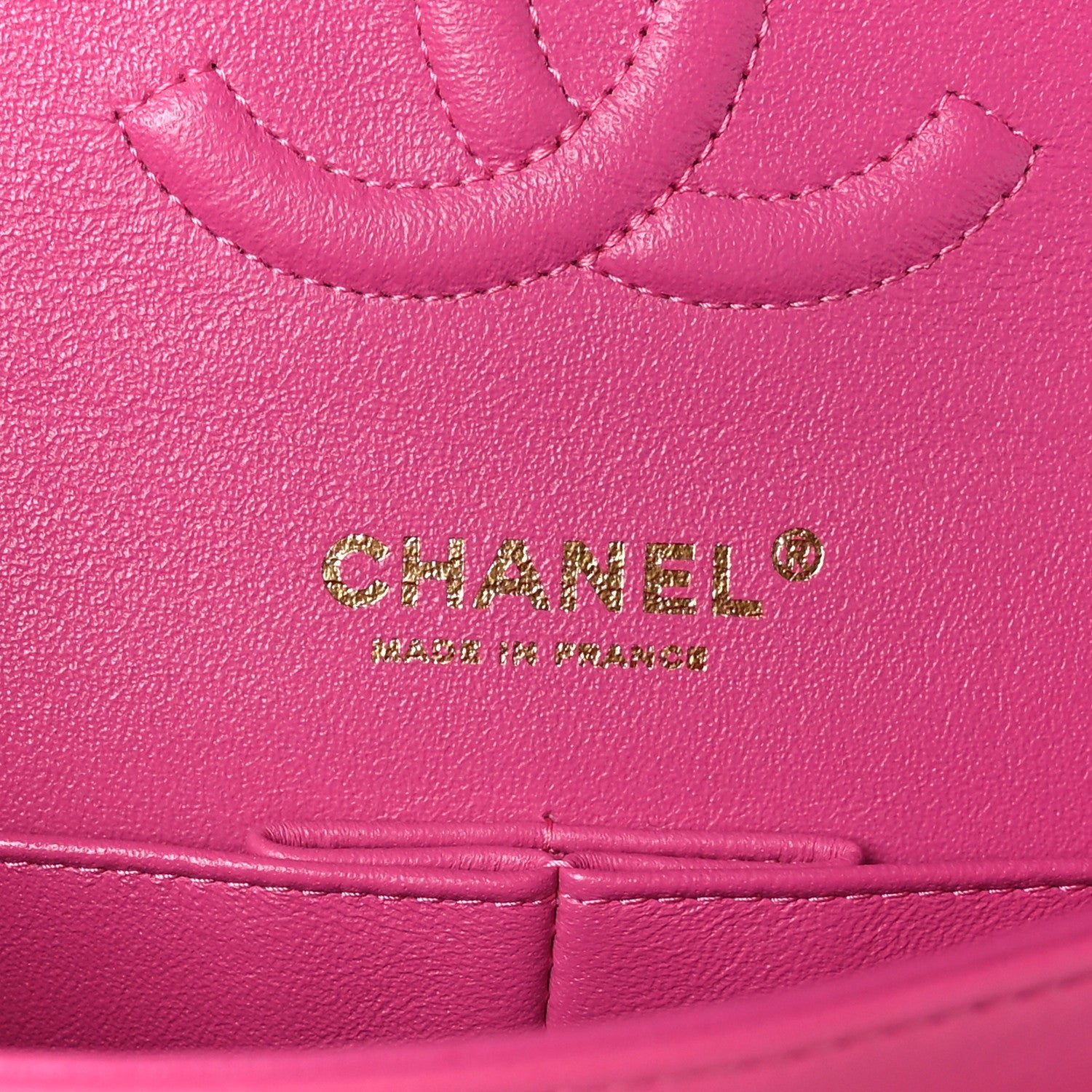 Chanel Lambskin Chevron Quilted Medium Double Flap Pink 6 of 9