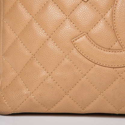 Chanel Caviar Quilted Grand Shopping Tote GST Beige 21 of 25