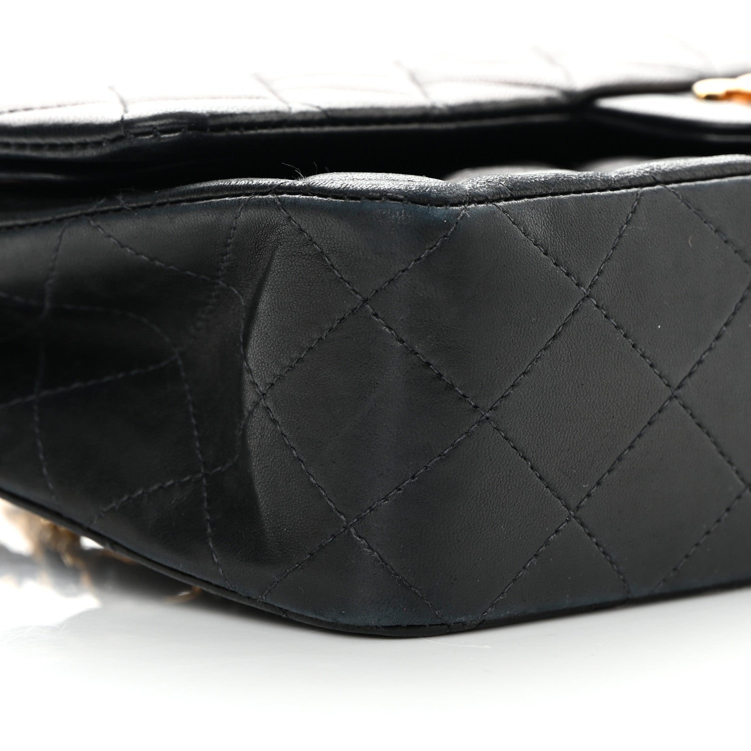 Chanel Lambskin Quilted Medium Double Flap Black 10 of 22